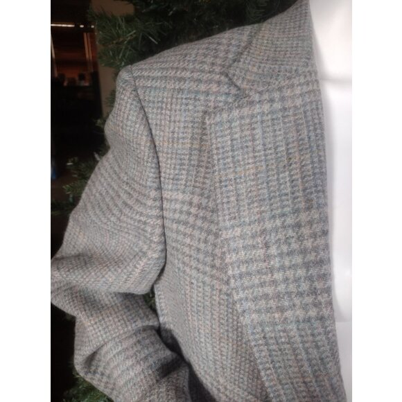 Vintage Austin Manor Plaid Wool Academia Preppy Sport Coat Jacket Men 39R - Picture 4 of 10